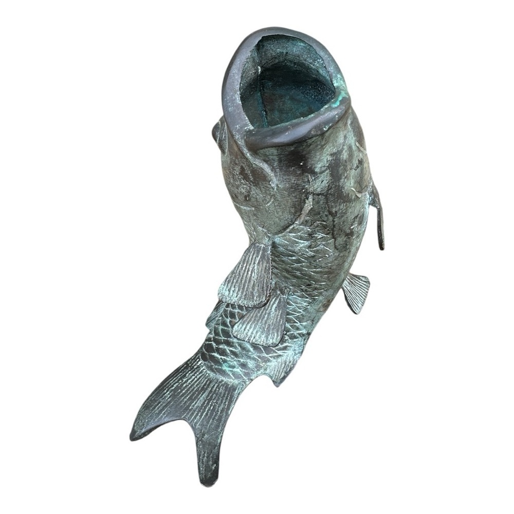 Vintage Decorative metal koi Fish Sculpture - Picture 7 of 10
